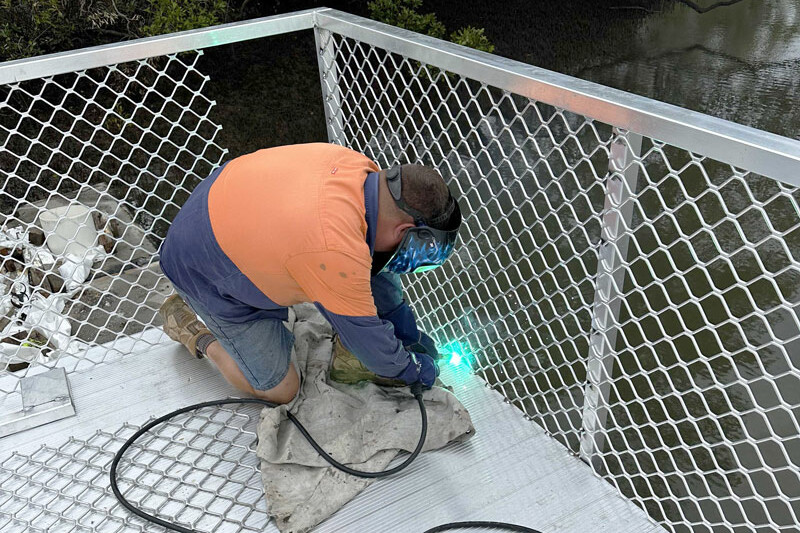 Pontoon fabrication