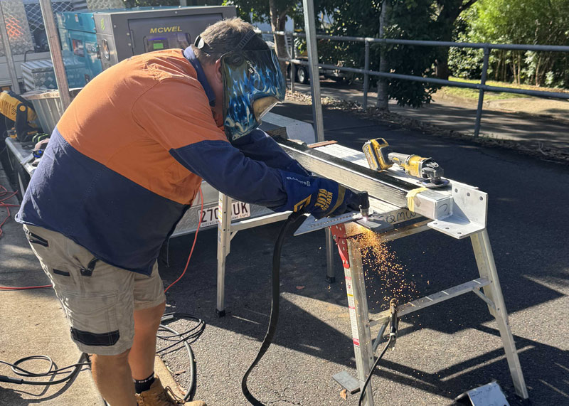 On site plasma cutting using 3 phase generator